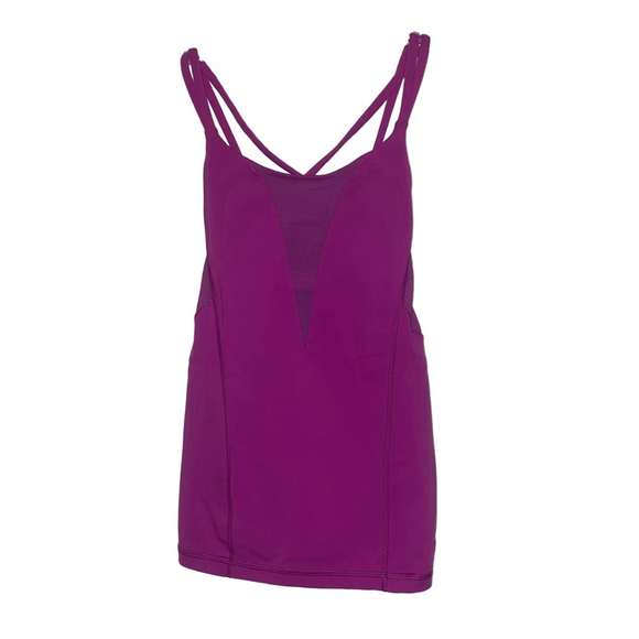Lululemon Tops - Women's Lululemon Criss Cross Athletic Tank Top built in bra Small Pink Purple